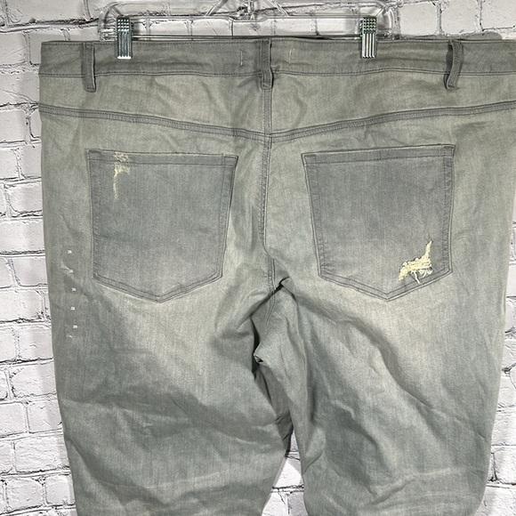 Lane Bryant Mid-Rise Super Stretch Power Pockets Skinny Denim Jeans Grey 28 NEW - Picture 4 of 16